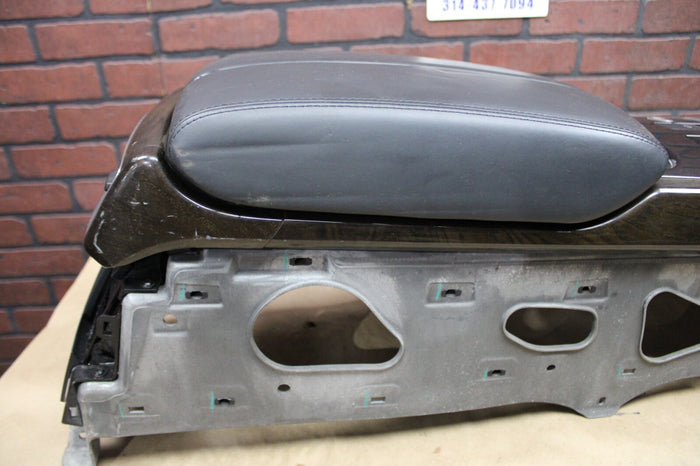 2011-2018 Audi A8 D4 Front Floor Center Console Armrest Storage Assembly Black