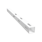 Oxworks 3 Rail Rural PVC Corner Post - White - 127 x 127 x 2050mm - - Image 1