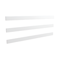 Oxworks 3 Rail Rural PVC Panel Kit - White - 2388mm Rails - - Image 1