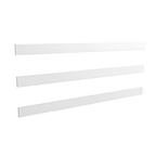 Oxworks 3 Rail Rural PVC Panel Kit - White - 2388mm Rails - - Image 1