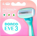دوركو امواس ايفي  حريمي 3شفرة 4 امواس - Dorco Eve Women's 3-Blade Shaving Cartridges - 4 Pack