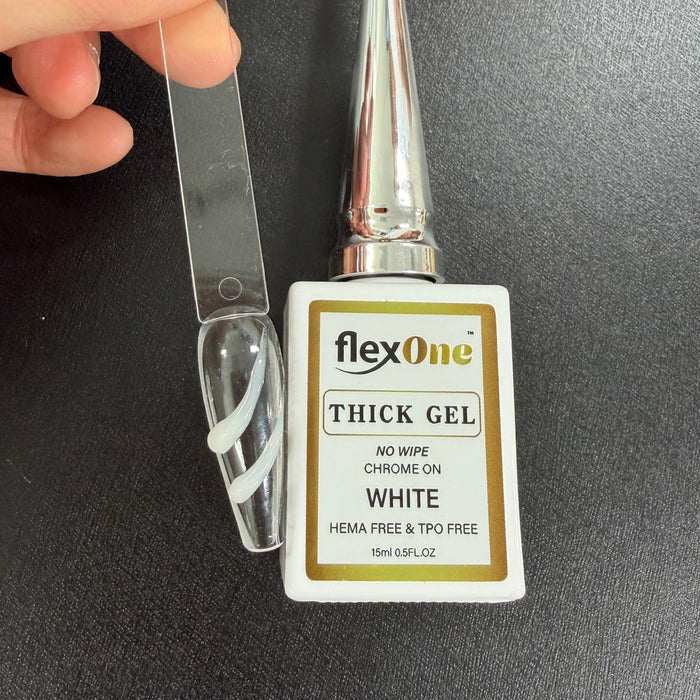 3D Gel painting - 3D Black and White Thick Gel Painting & Chrome On