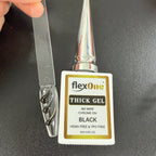 3D Gel painting - 3D Black and White Thick Gel Painting & Chrome On