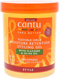كانتو ستايلنج جيل 524مل بذرة كتان وزيت زيتون - Cantu Flaxseed & Olive Styling Gel 524ml