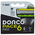 دوركو امواس برو 6شفرة 4 امواس - Dorco Pro 6-Blade Shaving Cartridges - 4 Pack