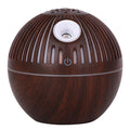 7 Color Light Hollow Wood Grain Aroma Diffuser Essential Oil