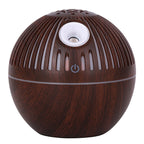 7 Color Light Hollow Wood Grain Aroma Diffuser Essential Oil