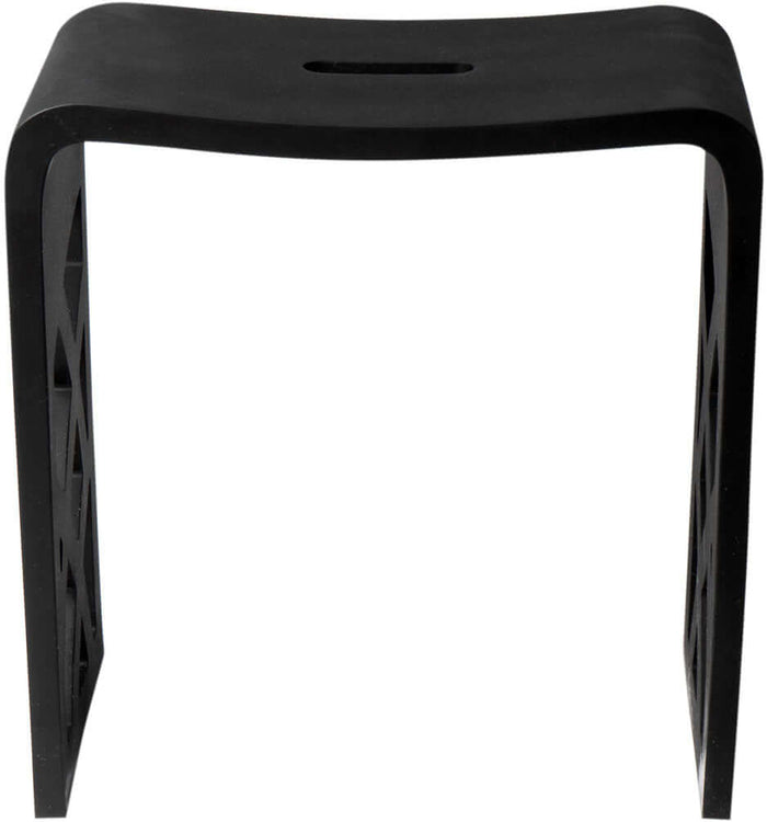 ABST88 Resin Solid Surface Bathroom/Shower Seat - Matte Black or Matte White - ALFI brand