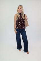 All The Charm Polka Dot Peplum Top - The Pink Tulip Clothing