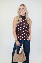 All The Charm Polka Dot Peplum Top - The Pink Tulip Clothing
