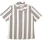 Aloha Shirt - Dobby Bands - Natural by Naked & Famous Denim