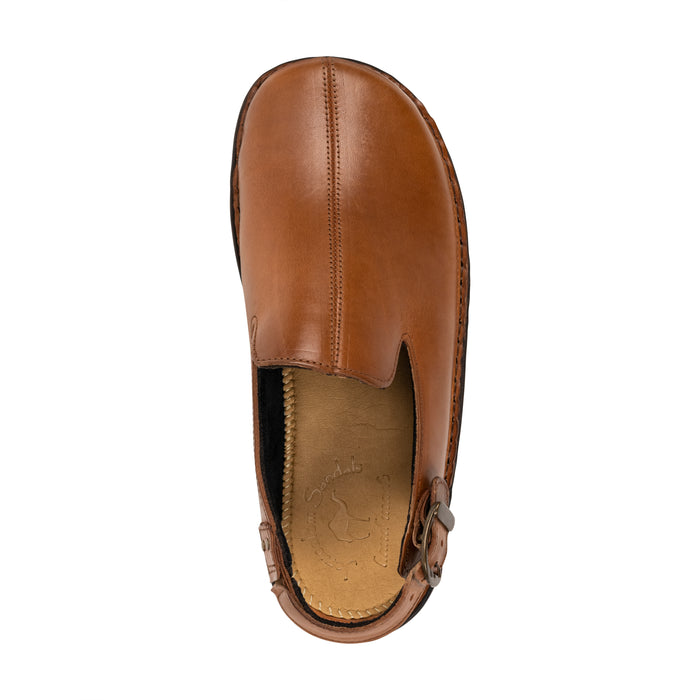 Anchor - Back-Strap Leather Clog | Honey