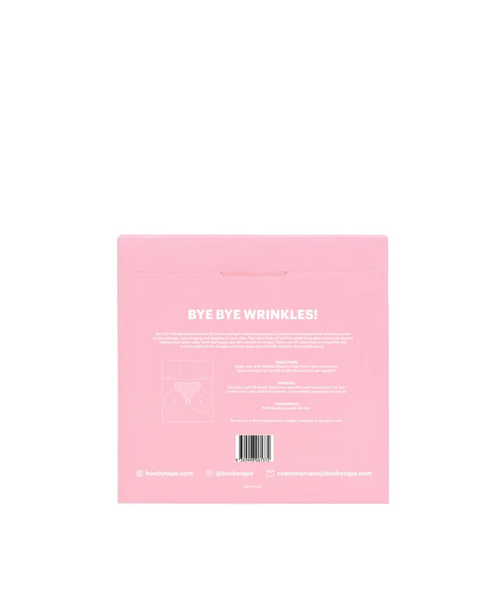 Anti-wrinkle silicone chest pad