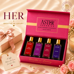 Aster Organics Her Collection Luxury Perfume Gift Box 4 x 20ml