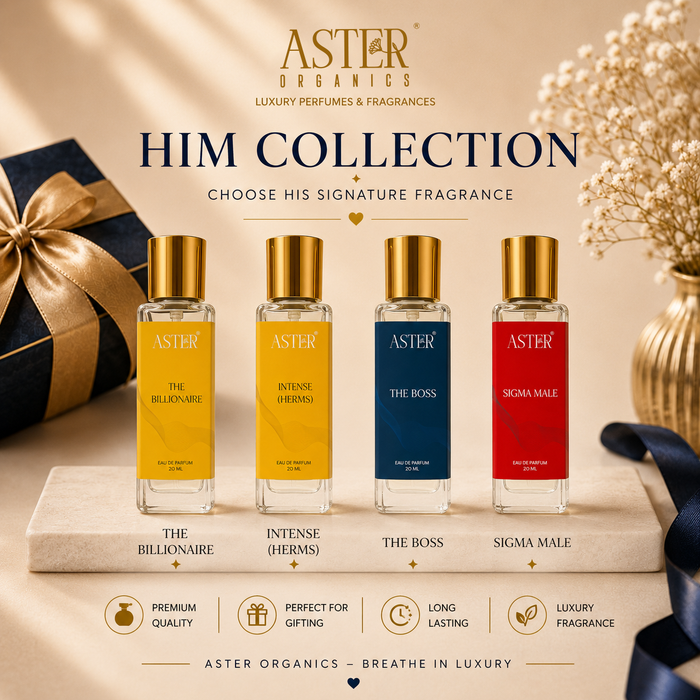 Aster Organics Him Collection Luxury Perfume Gift Box 4 x 20ml