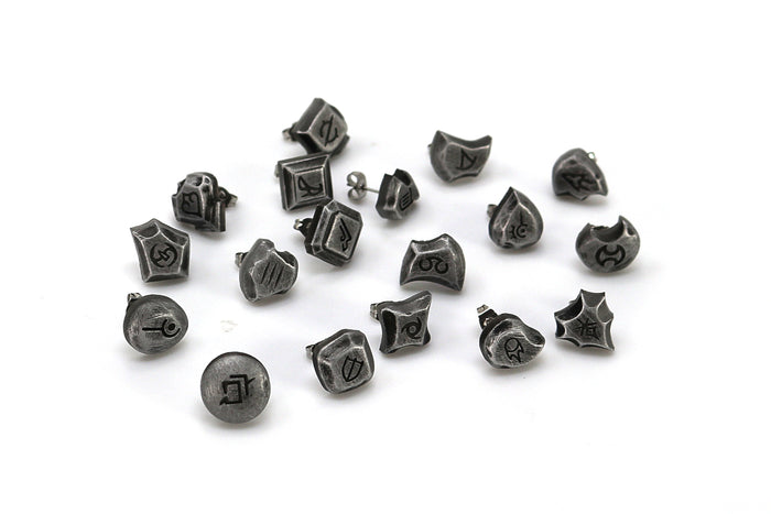 Bard FFXIV Soul Crystal Earrings/Job Stone FF14 Final Fantasy 14 FFXIV Charm -Stainless Steel Stud-