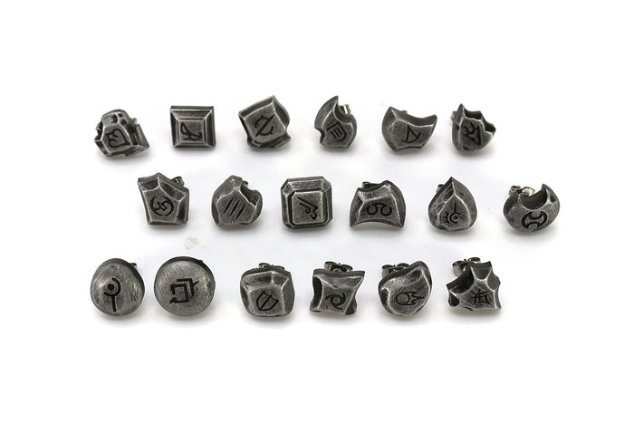 Bard FFXIV Soul Crystal Earrings/Job Stone FF14 Final Fantasy 14 FFXIV Charm -Stainless Steel Stud-