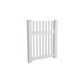 Oxworks Bayswater PVC Picket Gate - UV Stabilised PVC - 1000mm x 1200mm - - Image 1