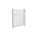 Oxworks Bayswater PVC Picket Gate - UV Stabilised PVC - 1000mm x 1200mm - - Image 1