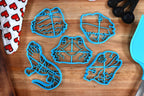 Bearded Dragon Cookie Cutters - Bearded Dragon Face, Bearded Dragon Outline, Bearded Dragon Gift