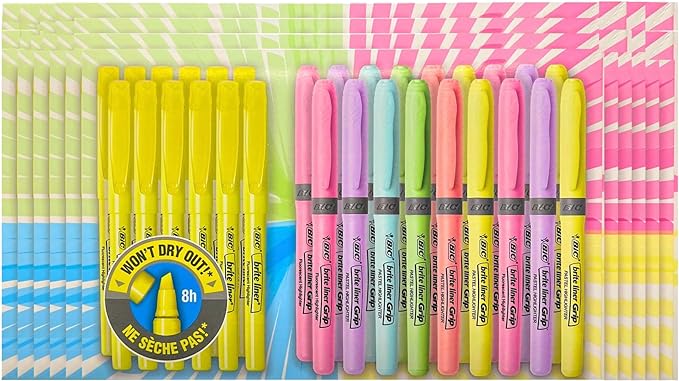 BIC Brite Liner Highlighters Pack Of 30 - Shoppers-kart.com