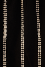 Black Embroidered Flower Adjustable Straps Cotton Maxi Dress_6
