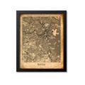 Boston Map Art Print, Massachusetts