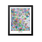 Boston Map Art Print, Massachusetts