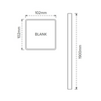 Oxworks Bridgehampton PVC Blank Post - White - 102mm x 102mm x 1900mm - Image 2