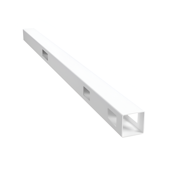 Oxworks Bridgehampton PVC Inline Post - White - 102mm x 102mm x 1900mm - Image 1