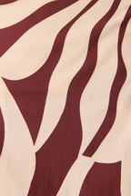 Brown Adjustable Straps Pleated Blouse_6