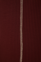 Brown Caffeine Ribbed Stitch  Maxi Dress_7