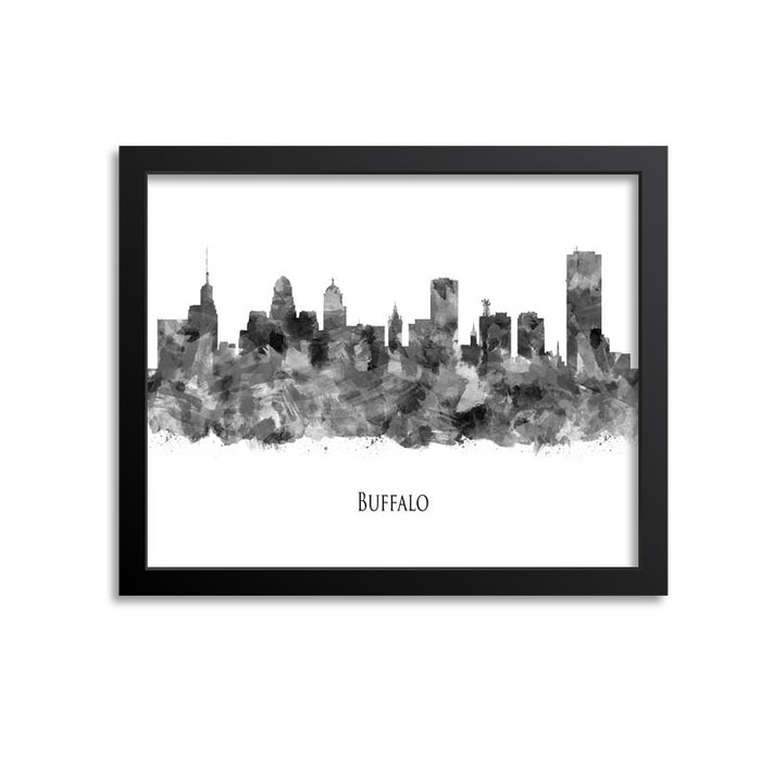 Buffalo Skyline Painting Art Print