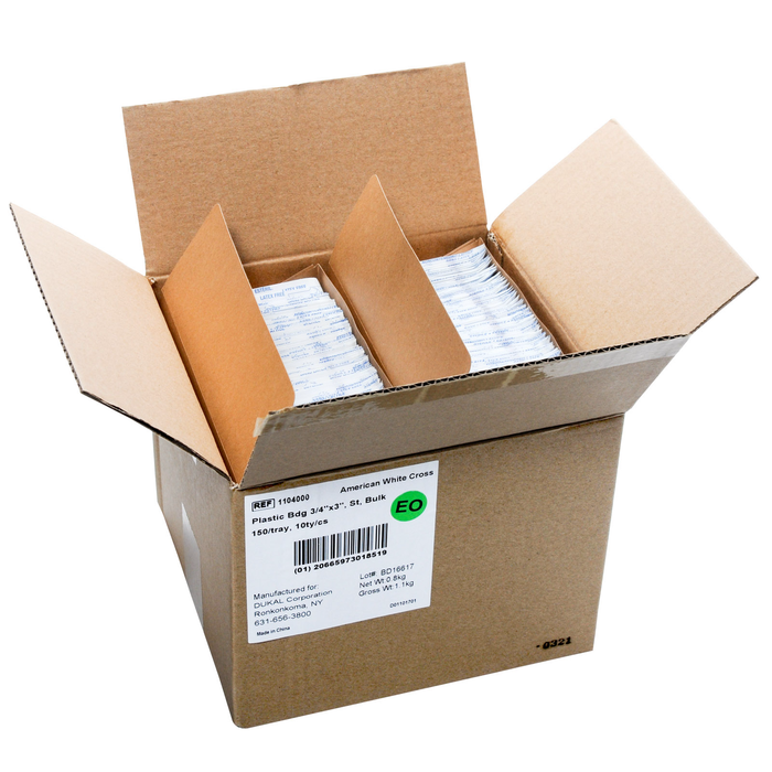 Bulk Plastic Adhesive Bandages 3/4 X 3 1500/case