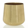 accent decor large brass tulum pot