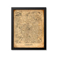 Charlotte Map Art Print, North Carolina
