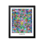 Charlotte Map Art Print, North Carolina
