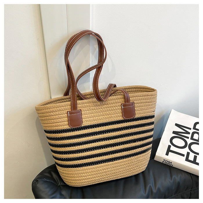 CL1344 - Casual Straw Woven Tote Bag