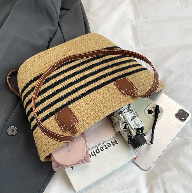CL1344 - Casual Straw Woven Tote Bag