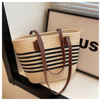 CL1344 - Casual Straw Woven Tote Bag