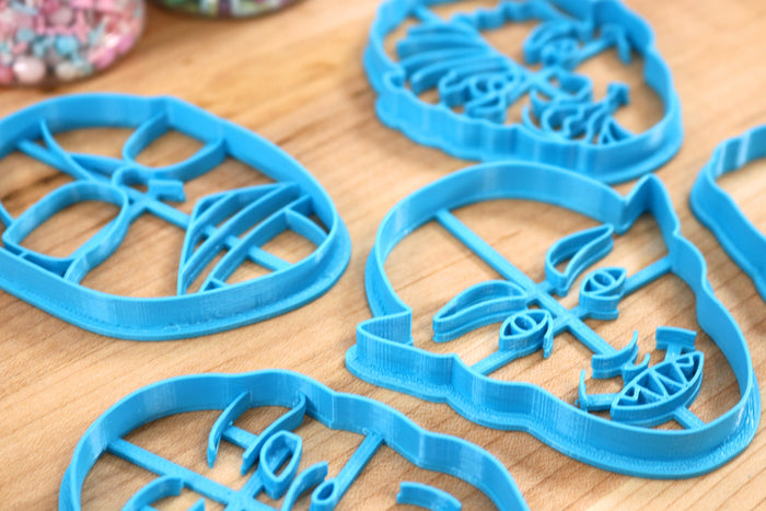 Classic Monster Cookie Cutters Set 2 - Invisible Man, Kong, Wolfman, Jekyl and Hyde, Nosferatu - Movie Monster Gift