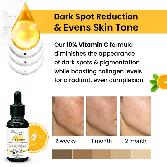 Ultimate Brightening | Salicylic Acid Scrub & Vitamin C Serum - The Skin Story - Face Care