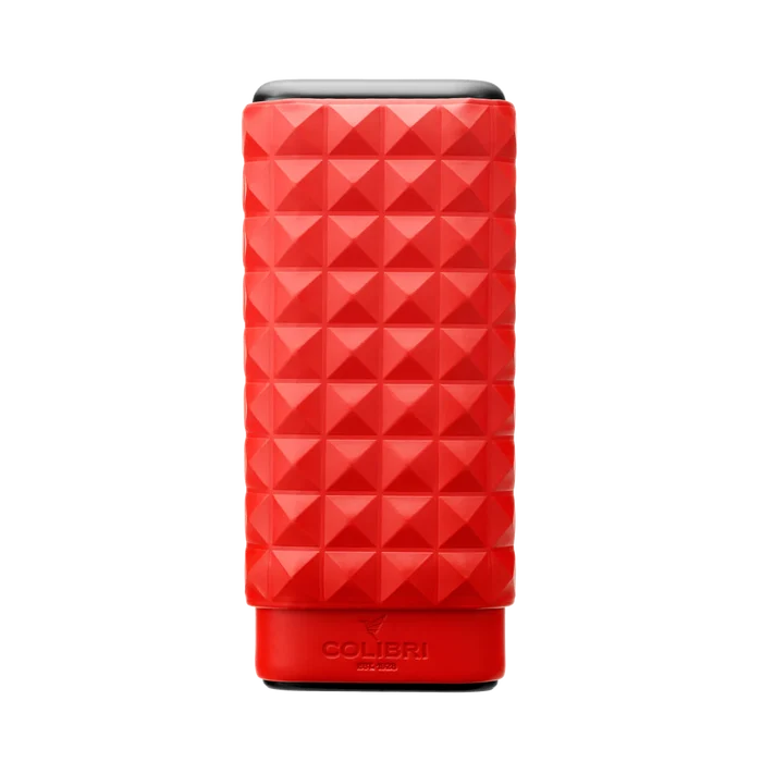 Colibri Quasar Red Triple Cigar Case - LC250T2