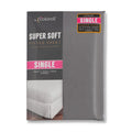 Coloroll Microfibre Charcoal Single Fitted Sheet  330497