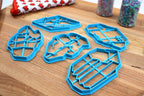 Crystal Astrology Cookie Cutters Set - Peridot Crystal, Amethyst Crystal - Gift For Crystal Lovers- Astrology Baking