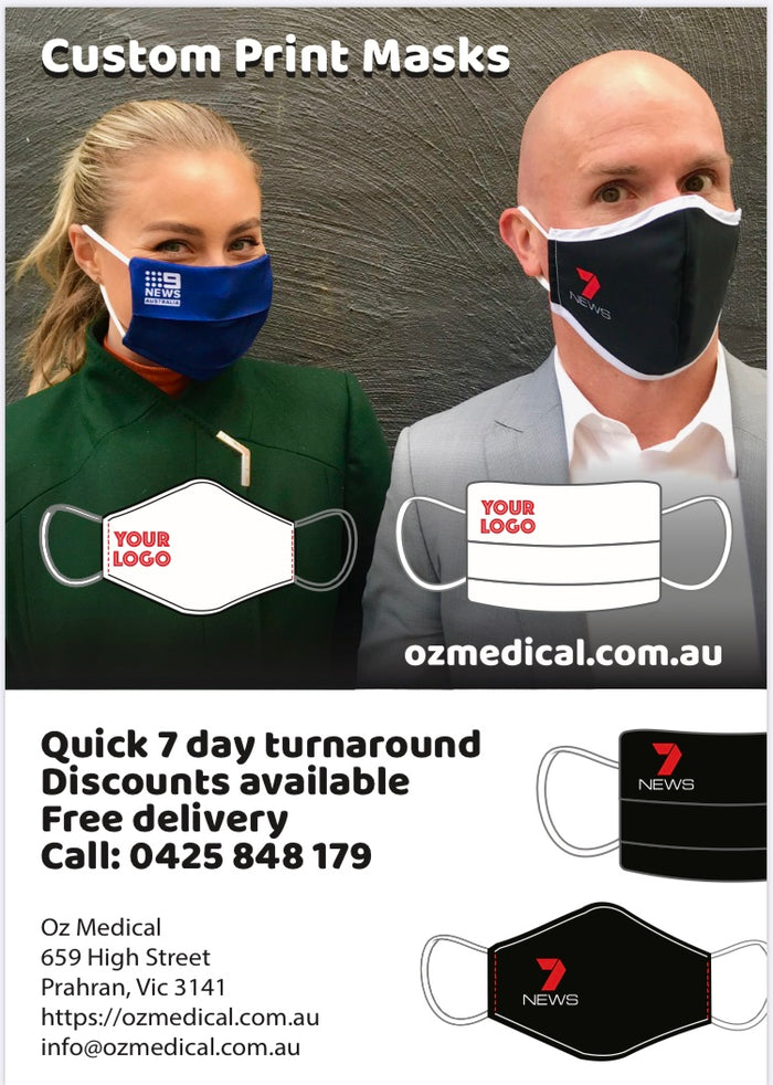 Custom Printed Reusable Face Masks