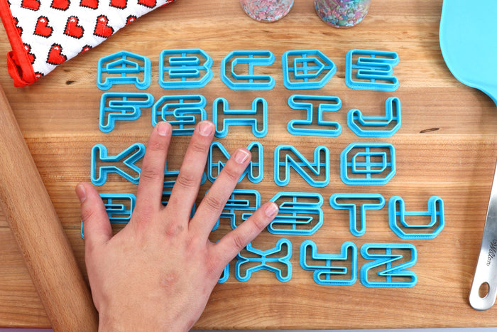 Cyberpunk FONT Cookie Cutters - Fondant Letters, Letters for Cake decorating