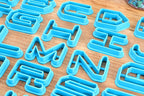 Cyberpunk FONT Cookie Cutters - Fondant Letters, Letters for Cake decorating