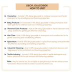 How to Use Decyl Glucoside