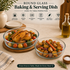 Delisoga glass baking dish
round glass baking dish
glass casserole dish
clear glass baking dish
round glass roasting dish
oven to table glass dish
glass bakeware
glass serving dish
round casserole dish
glass baking dish PakistanDelisoga clear round glass baking and serving dish for casseroles, roasting, baked pasta, vegetables and oven-to-table presentation.